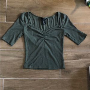 Forever 21 Ribbed Mid Sleeve